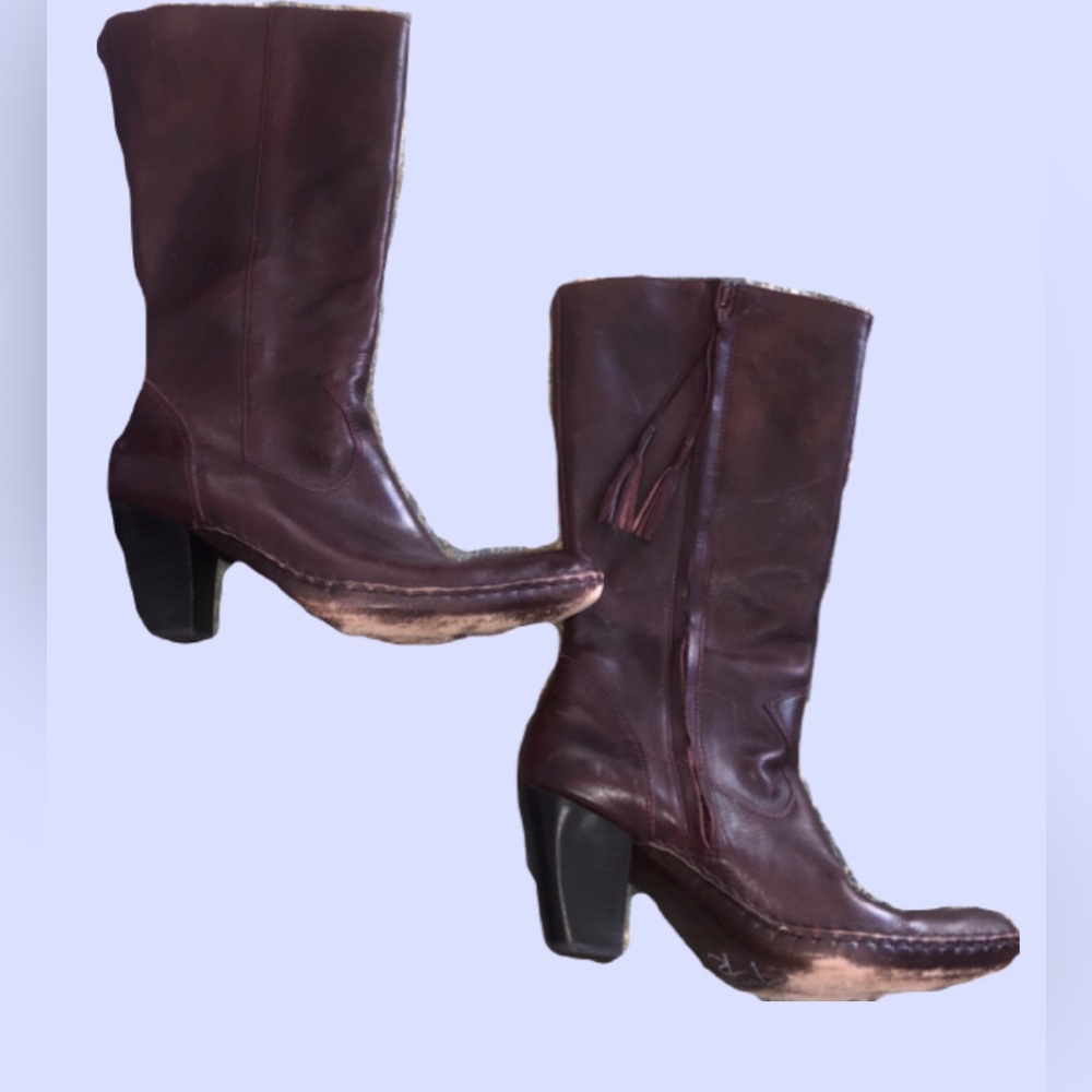 Frye Burgundy Phoenix Boot